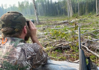 Hunter searching for game